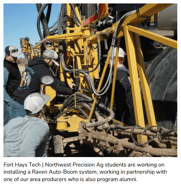 students working on raven install